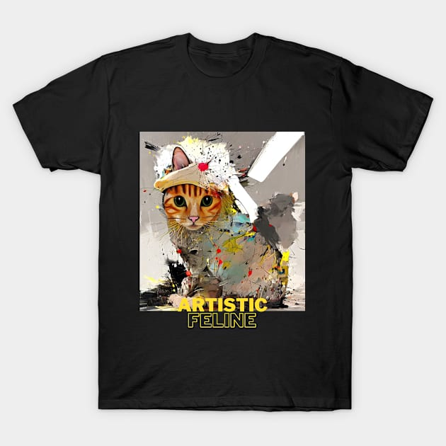 Artistic Feline T-Shirt by PersianFMts